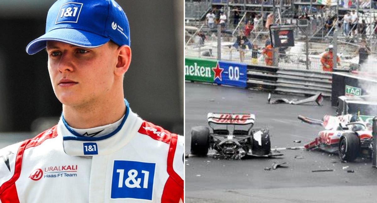 Schumacher's Monaco crash in 2022 | Credits: Icon Sports / Getty Images