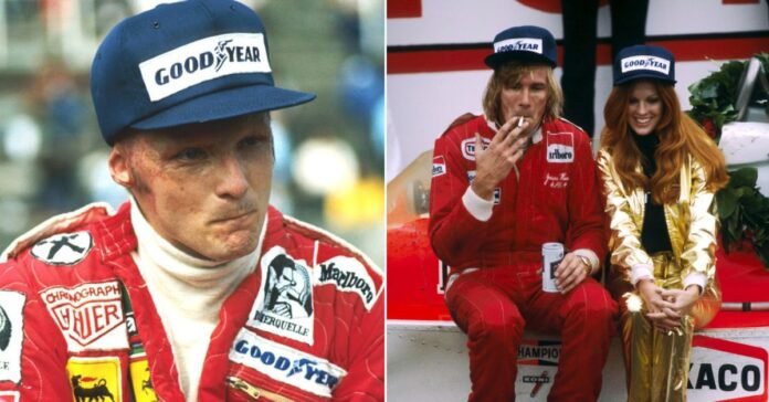 Formula 1 rivals Niki Lauda and James Hunt