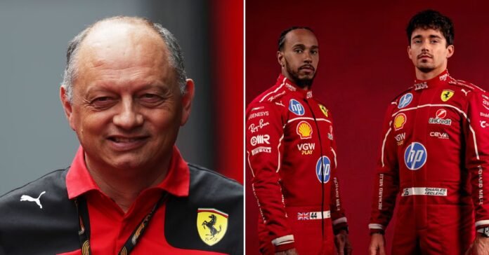 Fred Vasseur Lewis Hamilton Charles Leclerc Scuderia Ferrari 2025 F1 season
