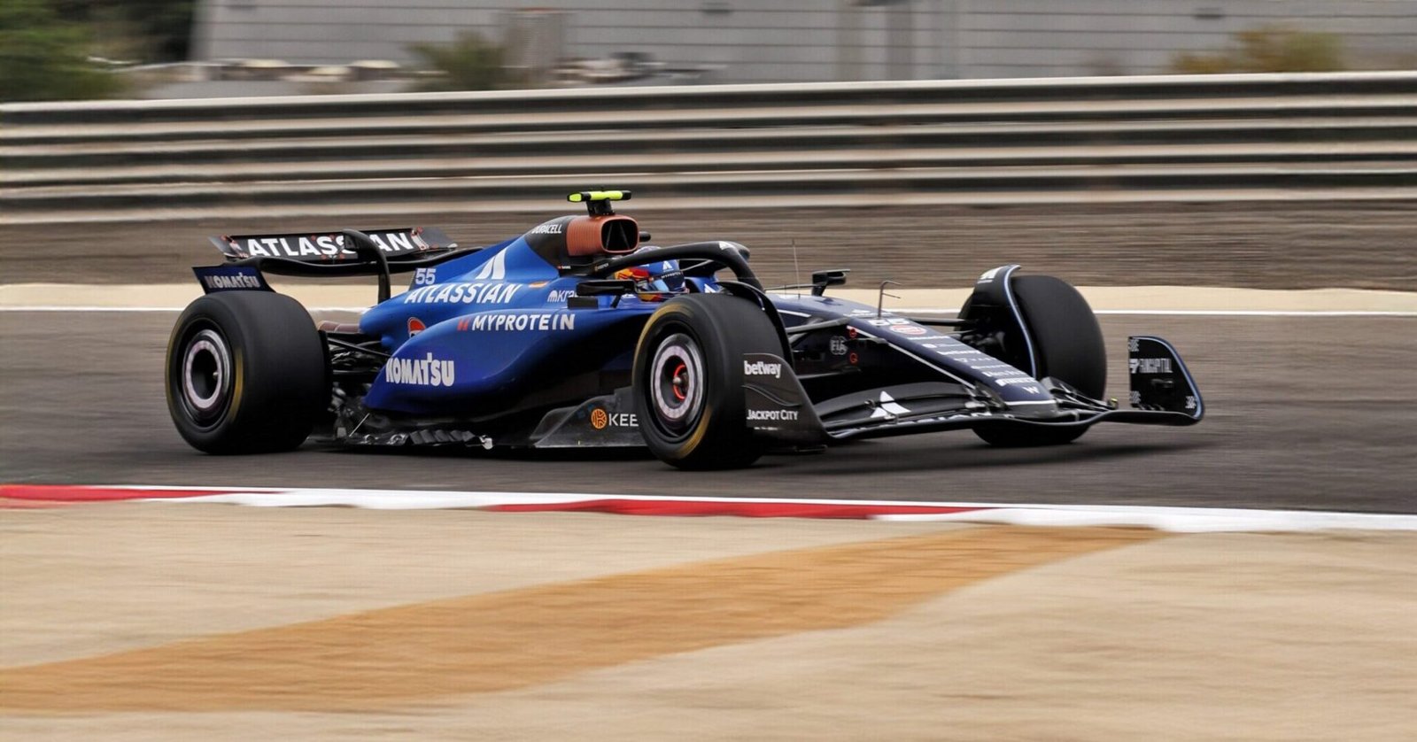 Carlos Sainz at the 2025 Pre-season test Day 2 at Bahrain