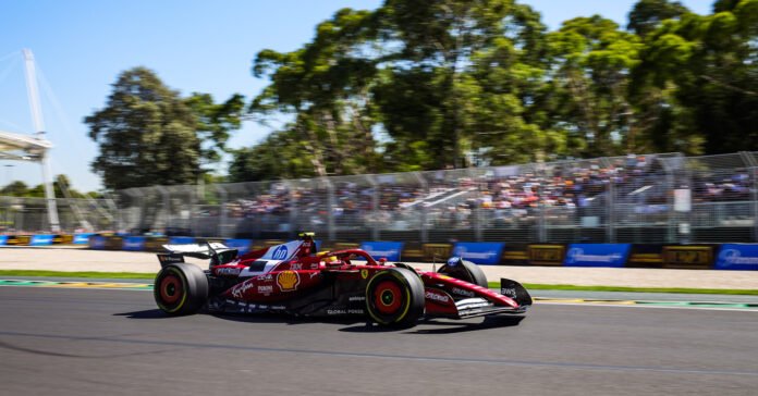 Lewis Hamilton during FP2 at the Australian Grand Prix in Melbourne.