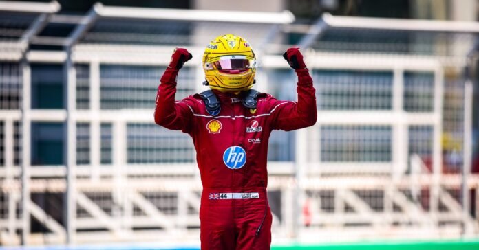 Lewis Hamilton wins with Ferrari at the 2025 Chinese Grand Prix Sprint Race