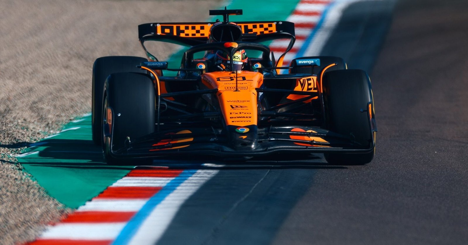 McLaren dominated FP2 in Imola // Photo from @McLarenF1 / X //