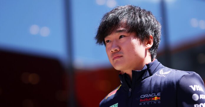 IMOLA, ITALY - MAY 16: Yuki Tsunoda of Japan and Oracle Red Bull Racing looks on in the Paddock prior to practice ahead of the F1 Grand Prix of Emilia-Romagna at Autodromo Internazionale Enzo e Dino Ferrari on May 16, 2025 in Imola, Italy. (Photo by Ryan Pierse/Getty Images) // Getty Images / Red Bull Content Pool // SI202505160092 // Usage for editorial use only //