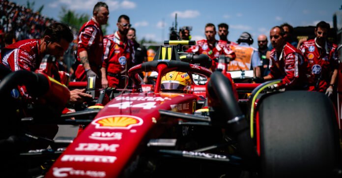 Lewis Hamilton has questioned Ferrari's system after a difficult Canadian GP