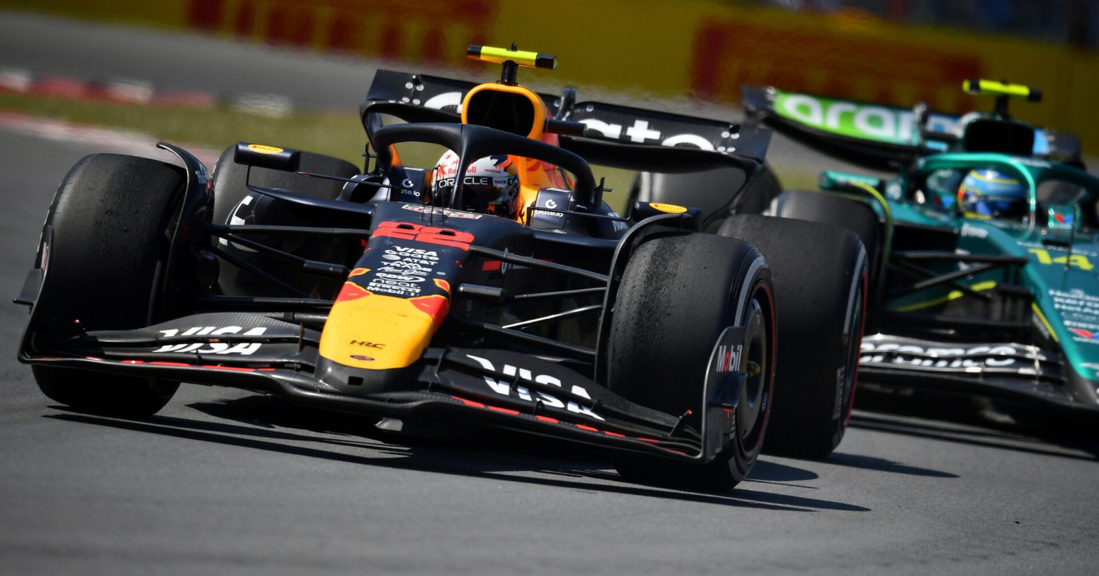 Yuki Tsunoda driving his Red Bull Racing car, soon to be powered by Ford