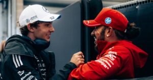 'Thrown in the Deep End' - Lewis Hamilton Backs Kimi Antonelli’s Stunning Rise Amid Difficult Few Races // Photo Credit @ScuderiaFerrari X //
