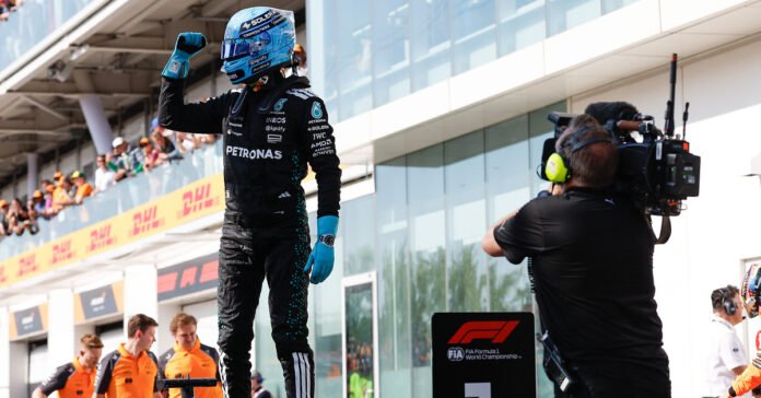George Russell Set for Massive Multi-Year F1 Contract As Max Verstappen Mercedes Talks Conclude // Jiri Krenek / Mercedes Content Pool //