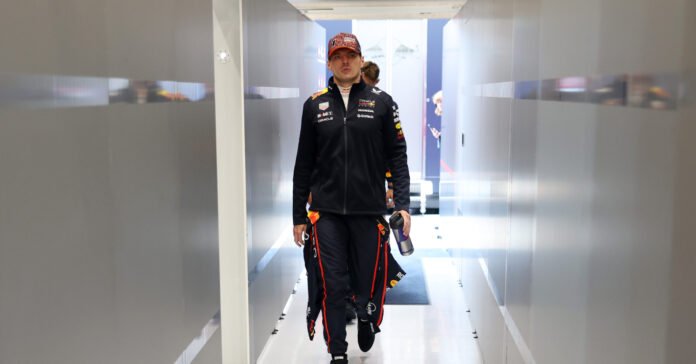 SPA, BELGIUM - JULY 27: Max Verstappen of the Netherlands and Oracle Red Bull Racing enters the garage prior to the F1 Grand Prix of Belgium at Circuit de Spa-Francorchamps on July 27, 2025 in Spa, Belgium. (Photo by Mark Thompson/Getty Images) // Getty Images / Red Bull Content Pool // SI202507271037 // Usage for editorial use only //