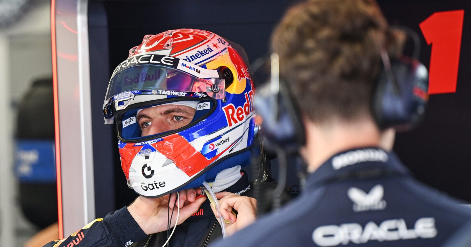 BUDAPEST, HUNGARY - AUGUST 03: Max Verstappen of the Netherlands and Oracle Red Bull Racing prepares to drive in the garage prior to the F1 Grand Prix of Hungary at Hungaroring on August 03, 2025 in Budapest, Hungary. (Photo by Sam Bagnall/Sutton Images) // Getty Images / Red Bull Content Pool // SI202508030356 // Usage for editorial use only //